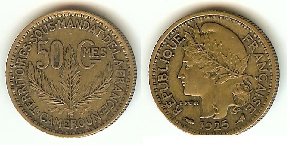 Cameroon 50 Centimes 1925 EF+